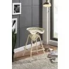 Osbourne Adjustable Industrial Metal Barstool in Antique White finish - Osbourne Adjustable Industrial Metal Barstool in Antique White finish