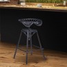 Osbourne Adjustable Barstool in Industrial Copper Metal finish