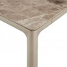 Armen Living Otello Ceramic And Metal Rectangular Dining Room Table In Champagne Silver 06