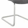 Armen Living Pacific Dining Room Accent Chair In Gray Fabric And Brushed Stainless Steel Finish - Set of 2 010 - Armen Living Pacific Dining Room Accent Chair In Gray Fabric And Brushed Stainless Steel Finish - Set of 2 010