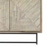 Armen Living Peridot Sideboard Buffet in Natural Acacia Wood Half