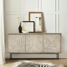 Armen Living Peridot Sideboard Buffet in Natural Acacia Wood