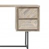 Armen Living Peridot 2 Drawer Desk in Natural Acacia Wood Drawers