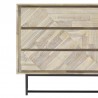 Armen Living Peridot 6 Drawer Dresser in Natural Acacia Wood - Half View