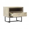 Armen Living Peridot 1 Drawer Nightstand In Natural Acacia WoodIin Gray 04