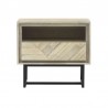 Armen Living Peridot 1 Drawer Nightstand In Natural Acacia WoodIin Gray 02