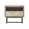 Armen Living Peridot 1 Drawer Nightstand In Natural Acacia WoodIin Gray 02 - Armen Living Peridot 1 Drawer Nightstand In Natural Acacia WoodIin Gray 02