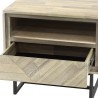 Armen Living Peridot 1 Drawer Nightstand In Natural Acacia WoodIin Gray 06