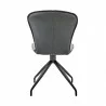 Armen Living Petrie Dining Room Accent Chair In Gray Fabric And Faux Leather with Black Finish 04 - Armen Living Petrie Dining Room Accent Chair In Gray Fabric And Faux Leather with Black Finish 04