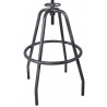 Armen Living Perlo Industrial Adjustable Barstool In Industrial Gray And Pine Wood  008