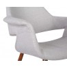 Armen Living Phoebe Mid-Century Dining Chair In Walnut Finish And Fabric 06