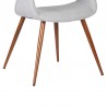 Armen Living Phoebe Mid-Century Dining Chair In Walnut Finish And Fabric 09