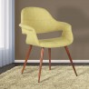 Armen Living Phoebe Mid-Century Dining Chair In Walnut Finish And Fabric 02