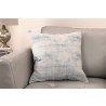Coban Contemporary Decorative Feather and Down Throw Pillow In Sea Foam Jacquard Fabric - Lifestyle