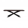 Armen Living Pirate Acacia Modern Coffee Table