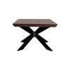 Armen Living Pirate Acacia Modern Coffee Table Side