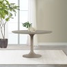 Armen Living Pippa Concrete And Metal Tulip Round Dining Table