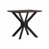 Armen Living Pirate Acacia Modern End Table Side View - Armen Living Pirate Acacia Modern End Table Side View