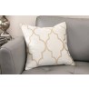 Paxton Contemporary Decorative Feather and Down Throw Pillow In Dulce Jacquard Fabric - Lifestyle