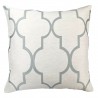Paxton Contemporary Decorative Feather and Down Throw Pillow In Sea Foam Jacquard Fabric