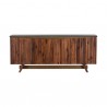Armen Living Picadilly 4 Door Sideboard Buffet in Acacia Wood and Concrete Front