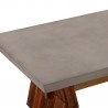 Armen Living Picadilly Rectangle Coffee Table in Acacia Wood and Concrete Top