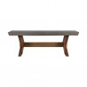 Armen Living Picadilly Rectangle Dining Table In Acacia Wood And Concrete 04