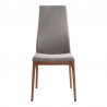 Armen Living Parker Mid-Century Dining ChairIin Walnut Finish And Gray Fabric - Set of 2 03