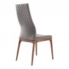 Armen Living Parker Mid-Century Dining ChairIin Walnut Finish And Gray Fabric - Set of 2 04