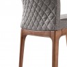 Armen Living Parker Mid-Century Dining ChairIin Walnut Finish And Gray Fabric - Set of 2 07