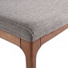 Armen Living Parker Mid-Century Dining ChairIin Walnut Finish And Gray Fabric - Set of 2 08