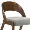 Armen Living Polly Mid-Century Upholstered Dining Chairs In Walnut Finish - Set of 2 04 - Armen Living Polly Mid-Century Upholstered Dining Chairs In Walnut Finish - Set of 2 04