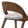 Armen Living Polly Mid-Century Upholstered Dining Chairs In Walnut Finish - Set of 2 06