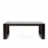 Paradise Outdoor Patio Solid Eucalyptus Wood Coffee with Dark Finish - Front - Paradise Outdoor Patio Solid Eucalyptus Wood Coffee with Dark Finish - Front