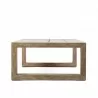 Paradise Outdoor Patio Solid Eucalyptus Wood Coffee with Light Finish - Side - Paradise Outdoor Patio Solid Eucalyptus Wood Coffee with Light Finish - Side