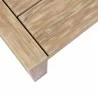 Paradise Outdoor Patio Solid Eucalyptus Wood Coffee with Light Finish - Edge Close-Up - Paradise Outdoor Patio Solid Eucalyptus Wood Coffee with Light Finish - Edge Close-Up