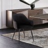 Armen Living Pixie Dining Room Chair In Fabric With Black Metal Legs 03