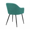 Armen Living Pixie Dining Room Chair In Fabric With Black Metal Legs 07