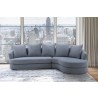 Armen Living Queenly Gray Fabric Uphostered Corner Sofa