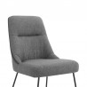 Armen Living Quartz Gray Fabric And Metal Dining Room Chairs  05