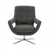 Armen Living Quinn Contemporary Adjustable Swivel Accent Chair Grey 004