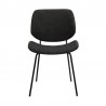 Armen Living Quest Charcoal Modern Dining Accent Chair Front