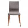 Armen Living Robin Mid-Century Dining Chair In Walnut Finish And Gray Fabric - Set of 2 02
