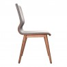 Armen Living Robin Mid-Century Dining Chair In Walnut Finish And Gray Fabric - Set of 2 04