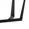 Armen Living Radford Gray Rectangular Dining Table With Black Finish