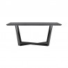 Armen Living Radford Gray Rectangular Dining Table With Black Finish