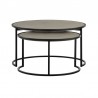 Armen Living Rina Concrete and Black Metal 2 Piece Nesting Coffee Table Set in Natural 02