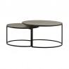 Armen Living Rina Concrete and Black Metal 2 Piece Nesting Coffee Table Set in Natural 03