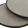 Armen Living Rina Concrete and Black Metal 2 Piece Nesting Coffee Table Set in Natural 05