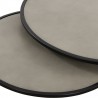 Armen Living Rina Concrete and Black Metal 2 Piece Nesting End Table Set in Natural 02